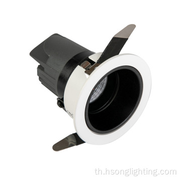 HSONG Anti Glare No Fliker LED Downlight Downlight Cob AC100-240V สำหรับผนังเชิงพาณิชย์ไฟ LED LED COB สปอตไลท์
